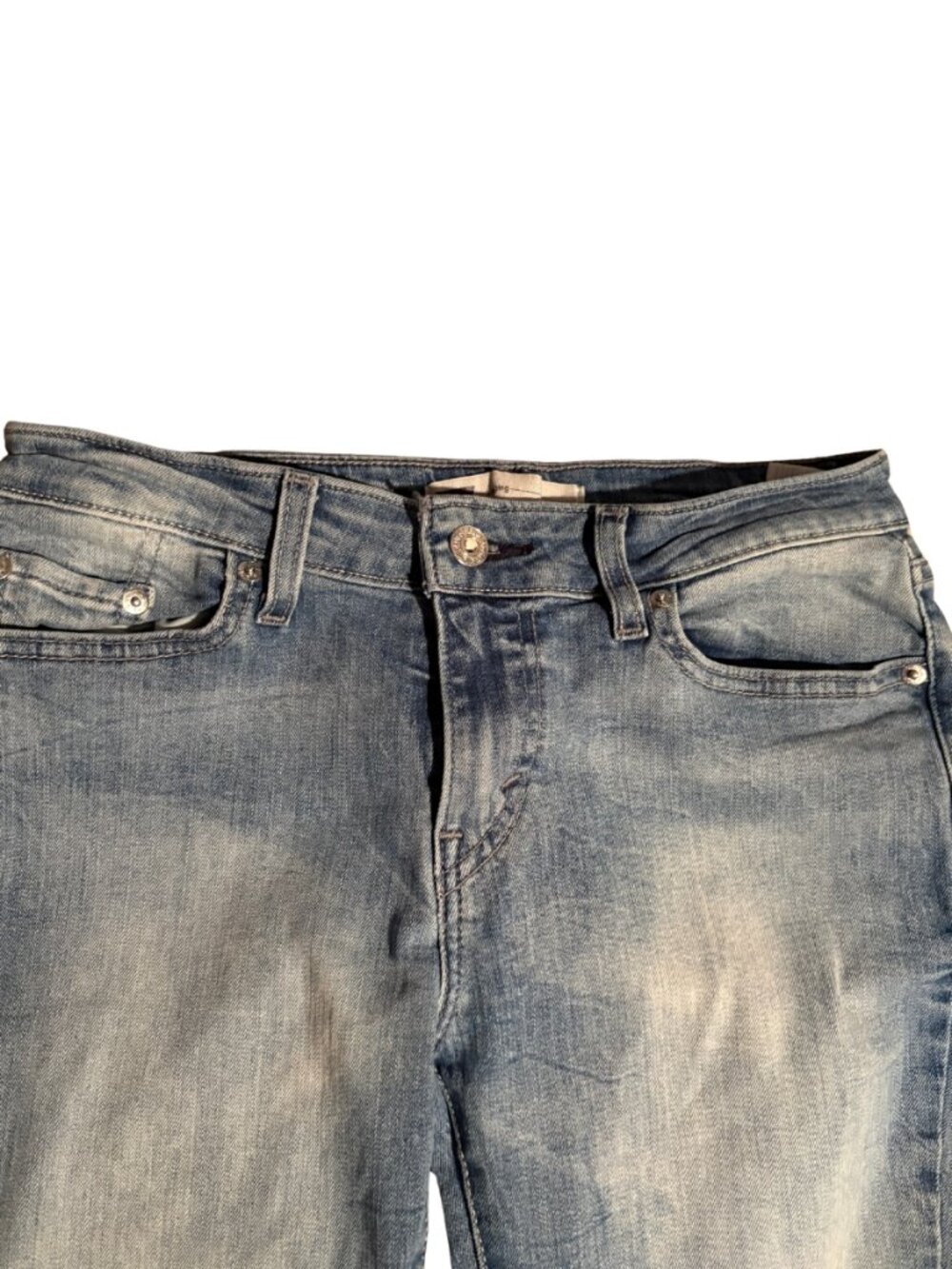 Levi’s 29x30 Legging Jeans Women Skinny Stretch Light Wash Denim Faded Casual - Picture 3 of 8